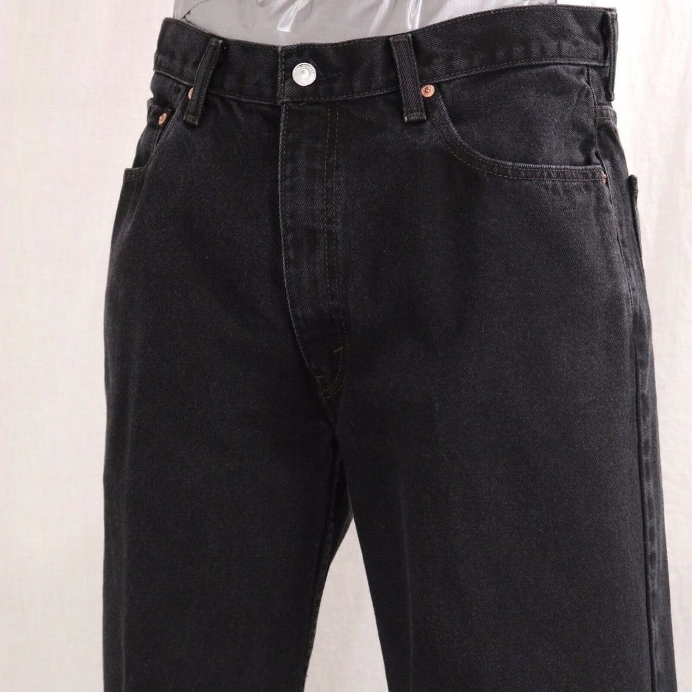 Levi’s Relaxed Fit 550 Men's 38x30 Blue Jean Black Wash Denim Straight Leg W38 L - Picture 5 of 12